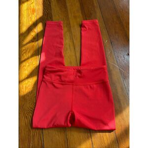 Athleta Girl Red Ankle Leggings